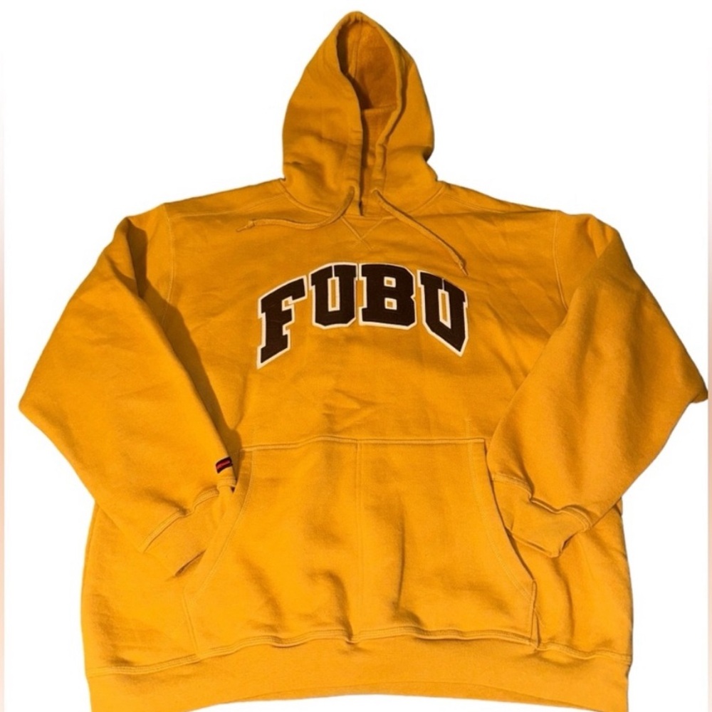 🔸SOLD🔸FUBU Men's Bold Yellow Hoodie